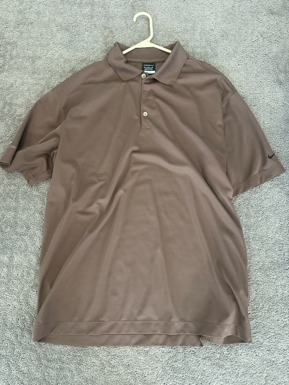 Men’s extra large Nike golf shirt brown dry fit